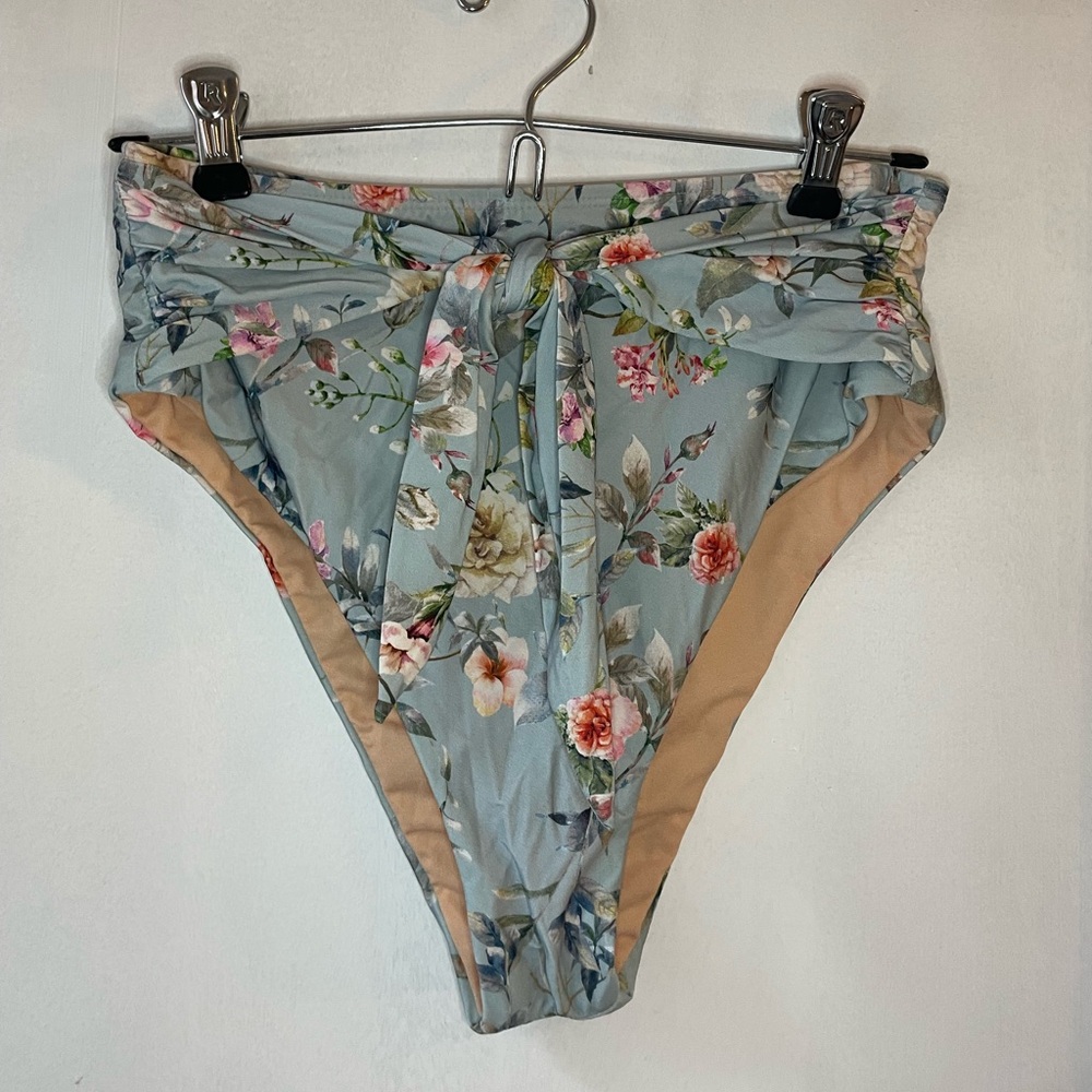 High Waisted Floral Bikini Bottoms